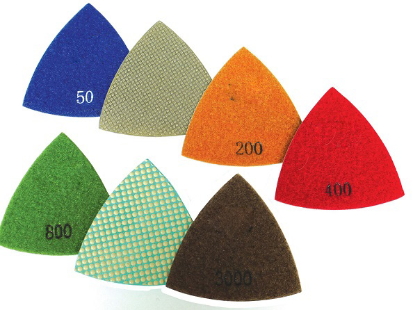 Corner Triangular Polishing Pads