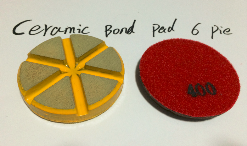 Transitional Ceramic Bond Diamond Polishing Pad 6 Pies