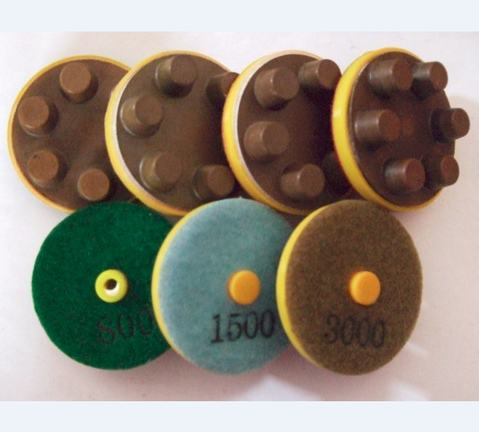 Six Finger Dry Concrete Polishing Pad without Plastic Frame