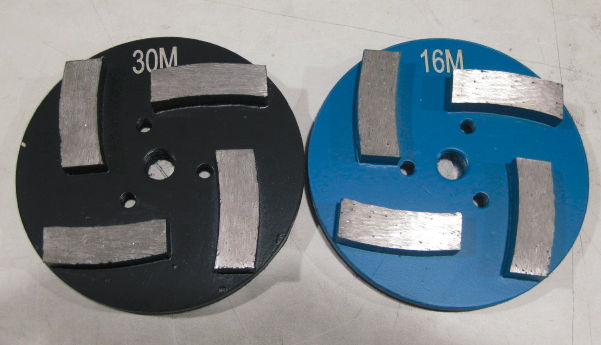 STONEKOR Velcro 3-Hole 3 inch 83mm 4 Seg Metal Grinding Puck