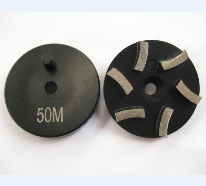 STONEKOR Metal Grinding Puck 6 Seg Magnetic with one Pin 3 Inch