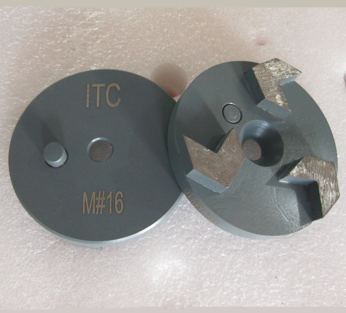 STONEKOR Magnetic with Pin 3 Inch 83mm 3 Arrow Seg Metal Grinding Puck