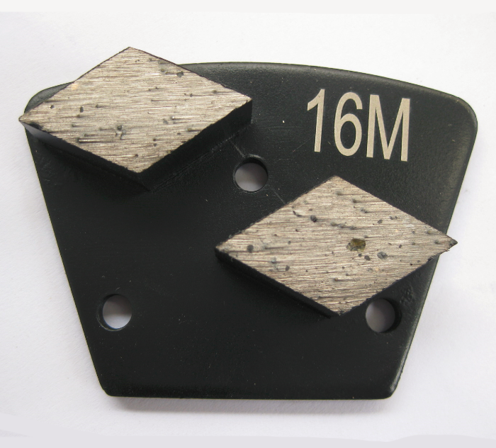 Bolt On Diamond Grinding Trapezoid Plate - Rhombus Diamond Segment