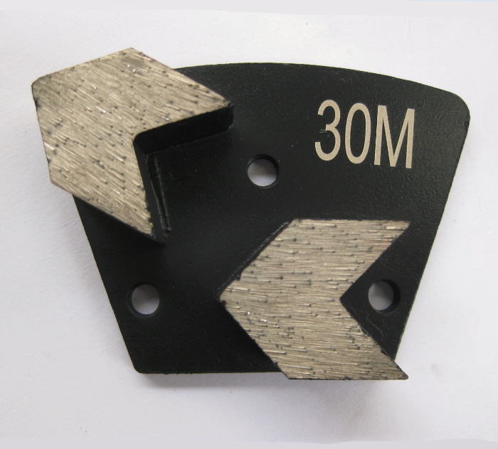 Diamond Grinding Trapezoid Plate Bolt On - Arrow Segment