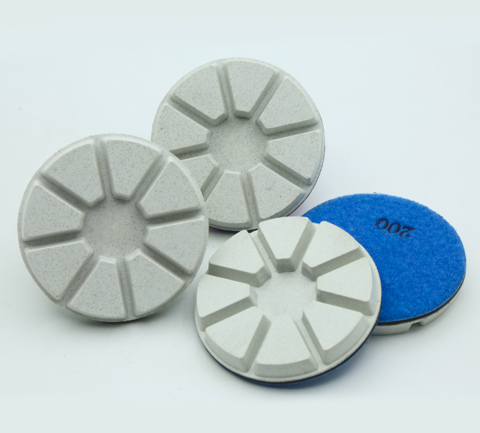 High concentration white concrete polishing pads-8 pies