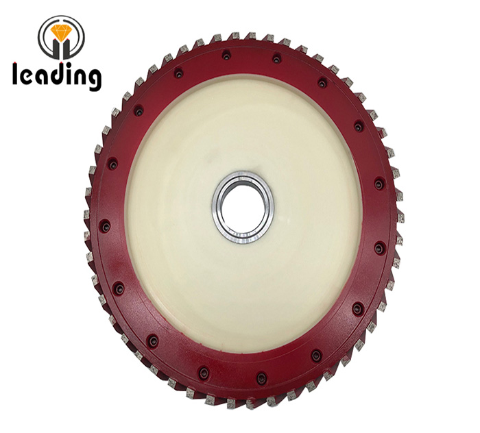 1-5/8” Wide Segments 18” Premium Diamond Milling Wheel for Bridge Saws 