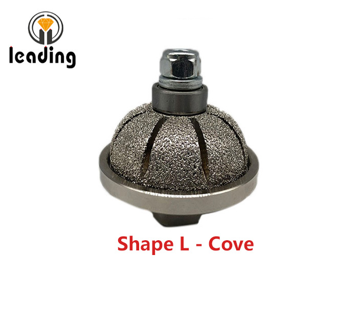 Shape L - Cove Vacuum Brazed Hand Profile Wheel