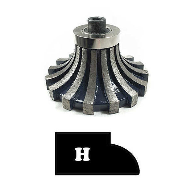 Shape H - Dupont Router Bit For Portable Profile Machine