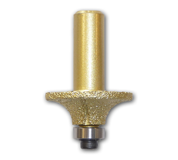 3/8 inch (10mm)  Radius Brazed Diamond Router Bit 1/2