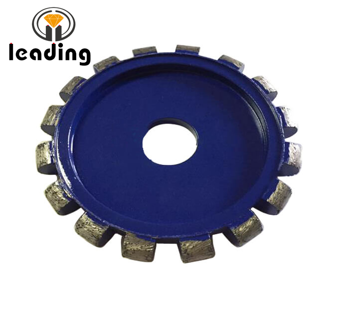 Drainer Grooves Flute Wheel Metal Bond Sintered Segmented