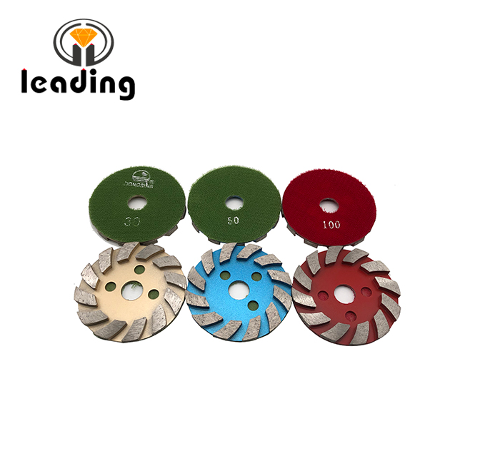 4JKP - 4 Inch DONGSING Metal Floor Grinding Discs Velcro Backed