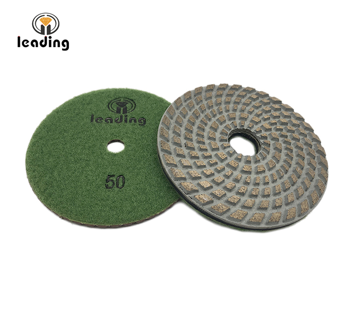 Spiral Metal Bond Flexible Diamond Polishing/Grinding Pads 