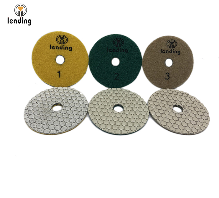 Leading 3 Step White Dry Diamond Polishing Pads GFS