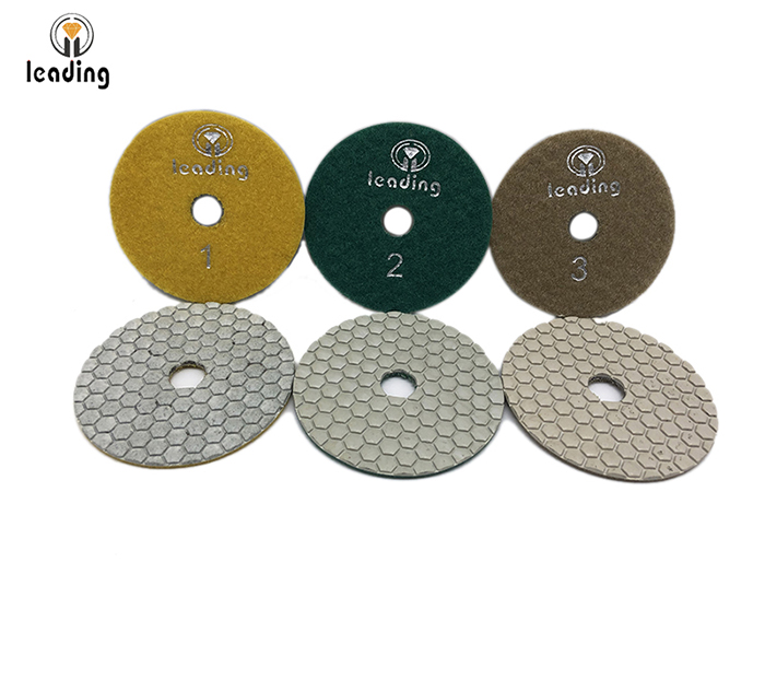 Leading 3 Step White Dry Diamond Polishing Pads GFS