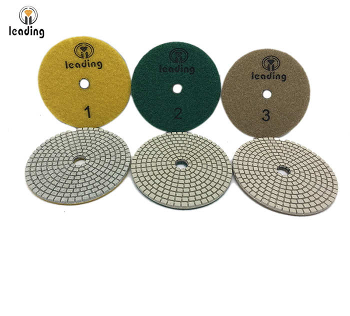 Leading 3 step White Dry/Wet Diamond Polishing Pads