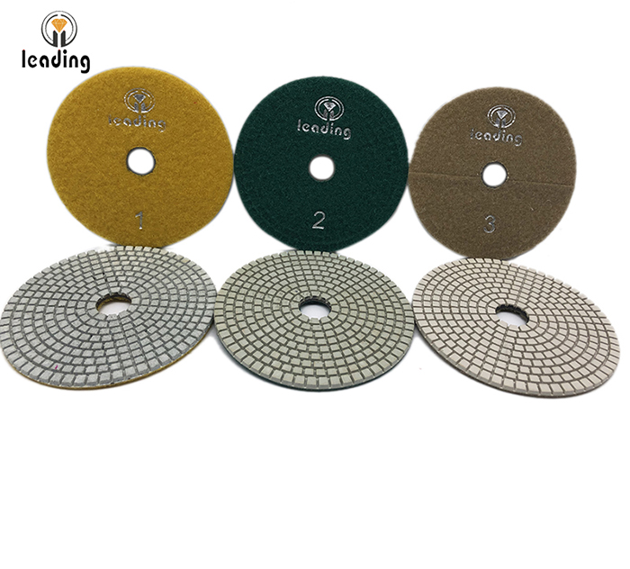 Leading 3 step White Dry/Wet Diamond Polishing Pads