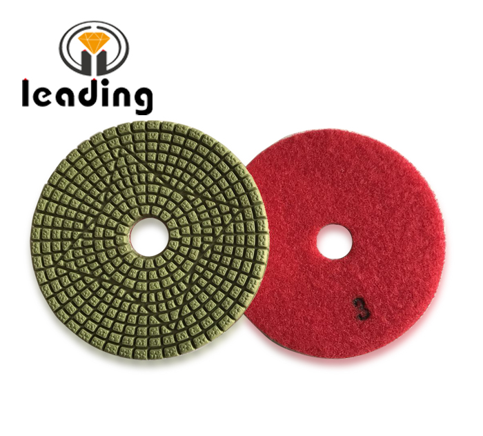 Leading Premium 3 Step Flexible Wet Diamond Polishing Pads For Granite and Marble