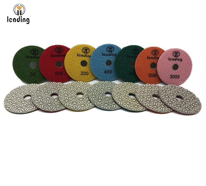 Leading Premium Blossom White 7 Step Wet/Dry Polishing Pads