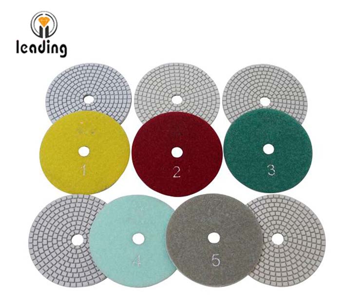 Leading 5 Step Flexible White Diamond Polishing Pads GFS