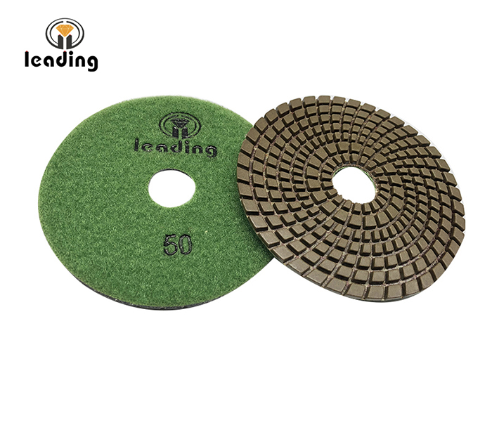 Leading Brown Spiral Wet Diamond Polishing Pads JL