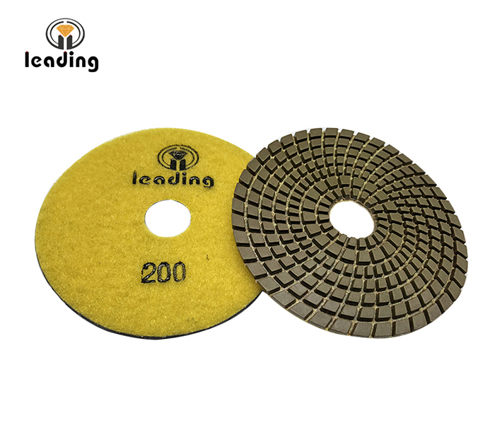 Leading Brown Spiral Wet Diamond Polishing Pads JL