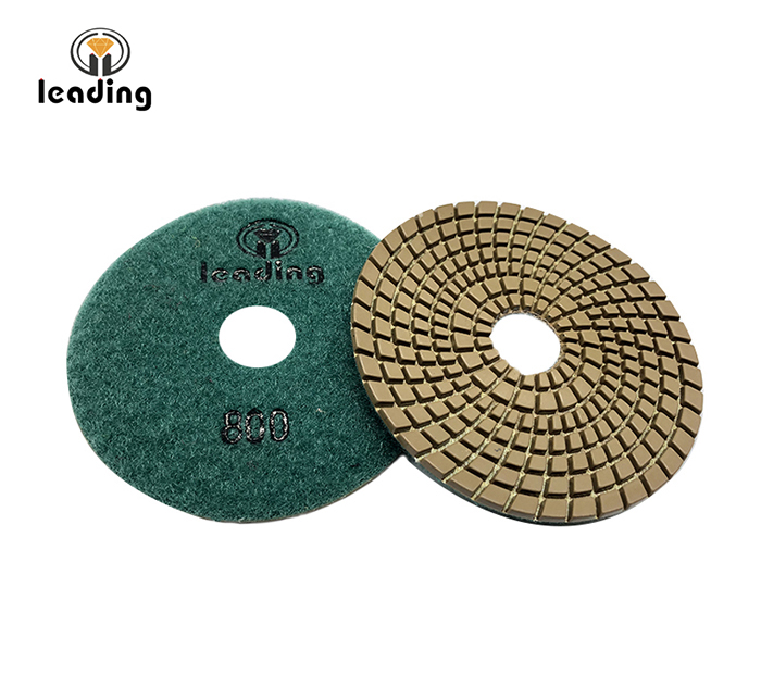 Leading Brown Spiral Wet Diamond Polishing Pads JL