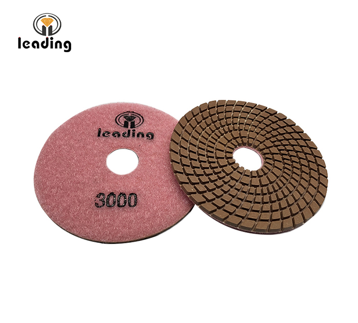 Leading Brown Spiral Wet Diamond Polishing Pads JL