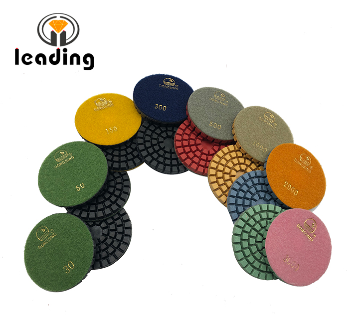 4 Inch DONGSING economy wet concrete polishing pad 4DS7