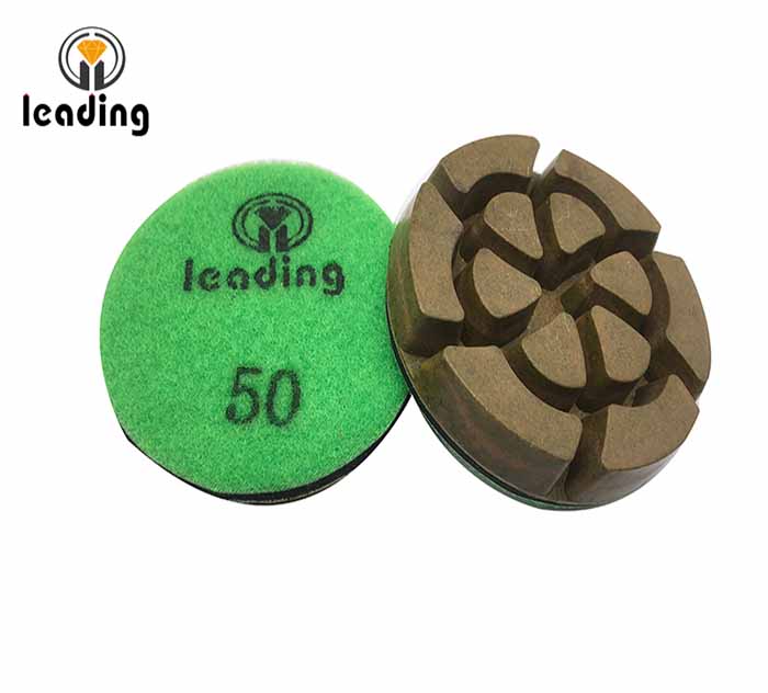 Green Resin Bond Concrete Polishing Pads - Turbine