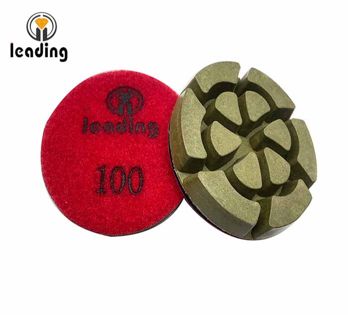 Green Resin Bond Concrete Polishing Pads - Turbine