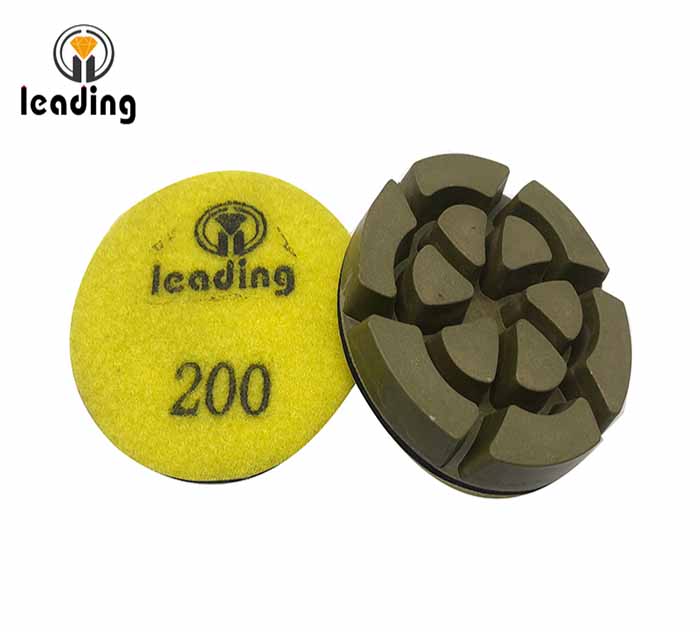 Green Resin Bond Concrete Polishing Pads - Turbine