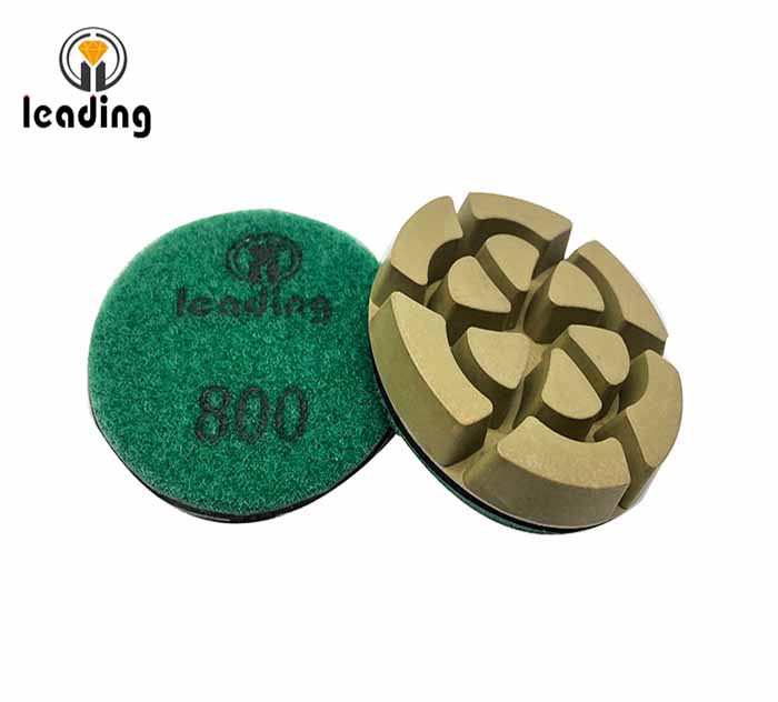 Green Resin Bond Concrete Polishing Pads - Turbine