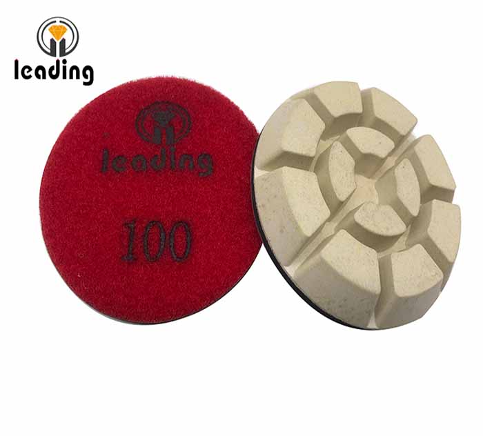 White Resin Bond Concrete Polishing Pads - Typhoon