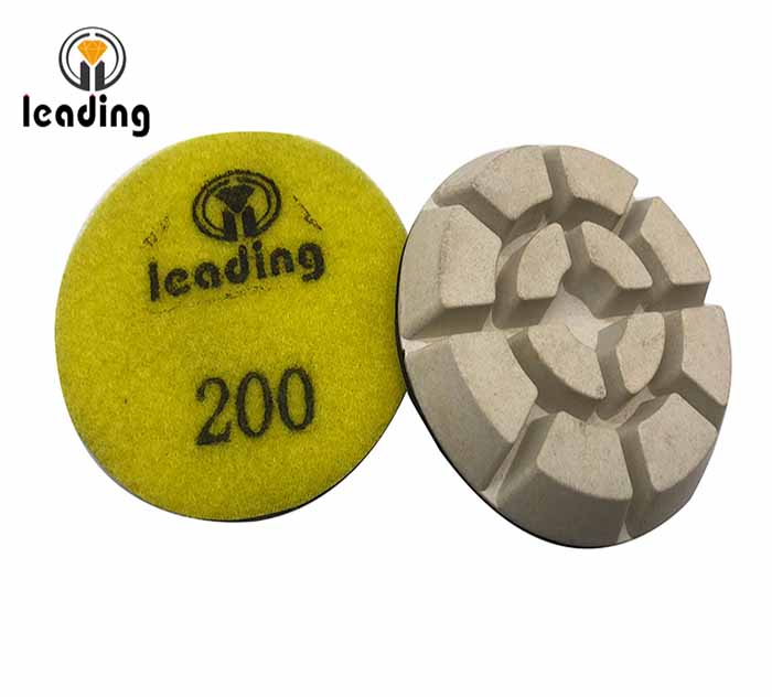 White Resin Bond Concrete Polishing Pads - Typhoon