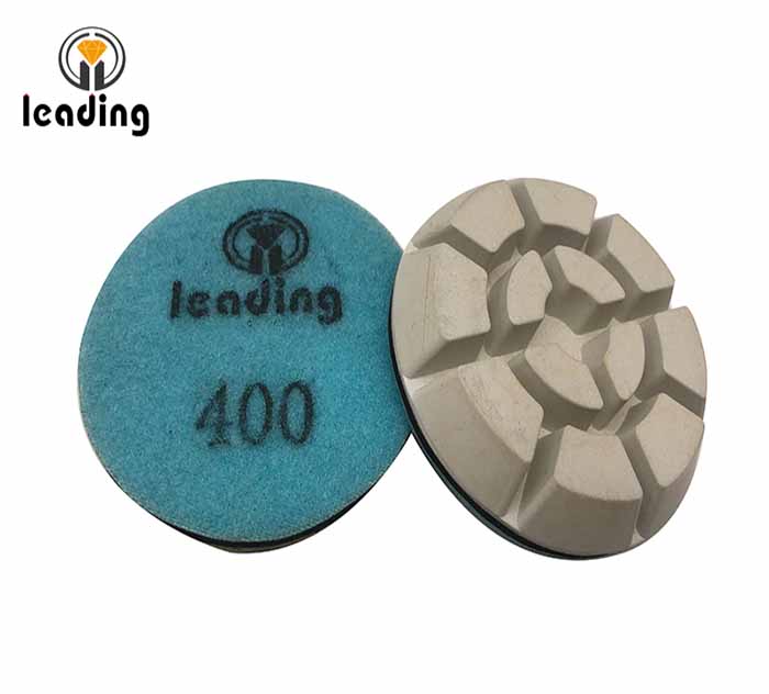 White Resin Bond Concrete Polishing Pads - Typhoon