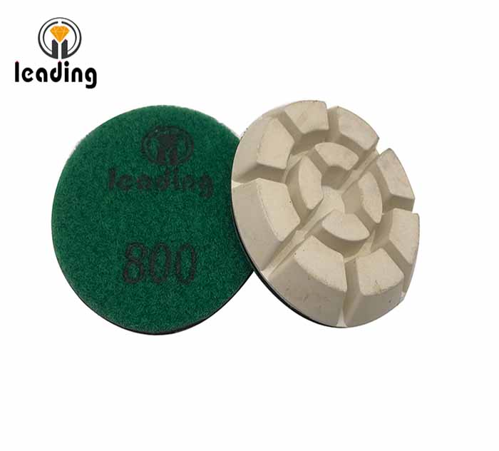 White Resin Bond Concrete Polishing Pads - Typhoon