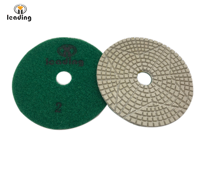 Leading Premium 3 Step White Flexible Wet Diamond Polishing Pads For Quartz 