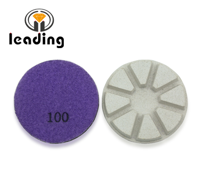 Husqvarna High concentration white concrete polishing pads-8 pies