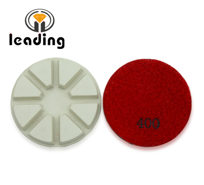 Husqvarna High concentration white concrete polishing pads-8 pies