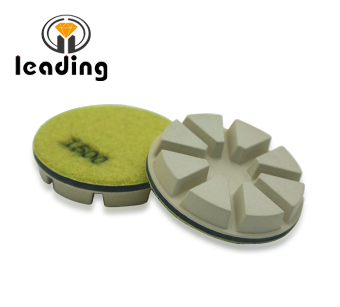 High concentration white concrete polishing pads-8 pies