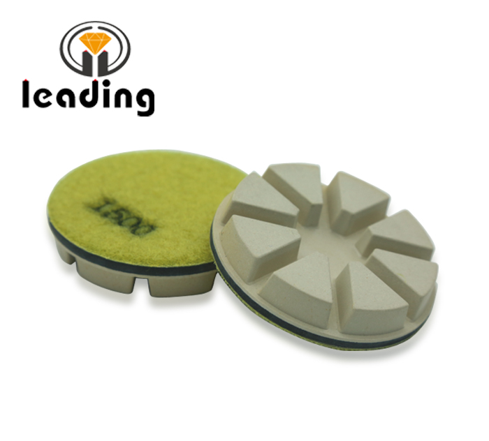 Husqvarna High concentration white concrete polishing pads-8 pies