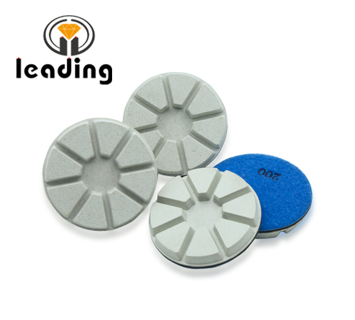 High concentration white concrete polishing pads-8 pies