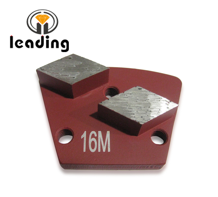 Rhombus Diamond Segment Bolt On Diamond Grinding Trapezoid Plate