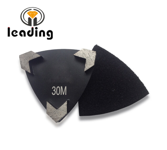 STONEKOR Arrow Segment Grinding Triangular Disc Velcro Backing