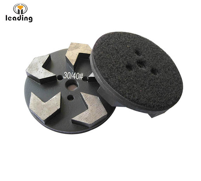 STONEKOR Diamond Tooling Concrete Polishing Diamonds 5 Arrow Segments Velcro backing