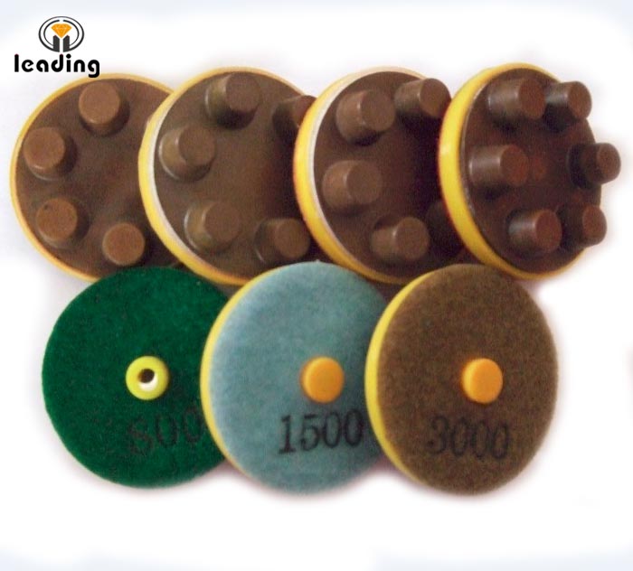 Six Finger Dry Concrete Polishing Pad without Plastic Frame