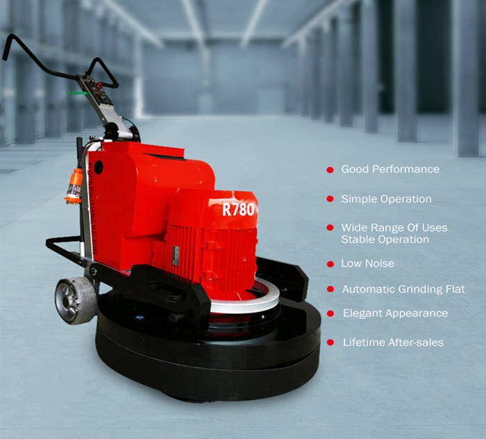 LDR780-3 Planetary Concrete Floor Grinder with 3 Grinding Heads