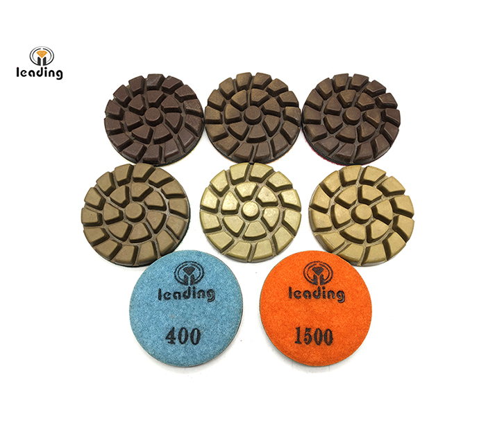 Spiral Concrete Floor Dry Resin Polishing Pad