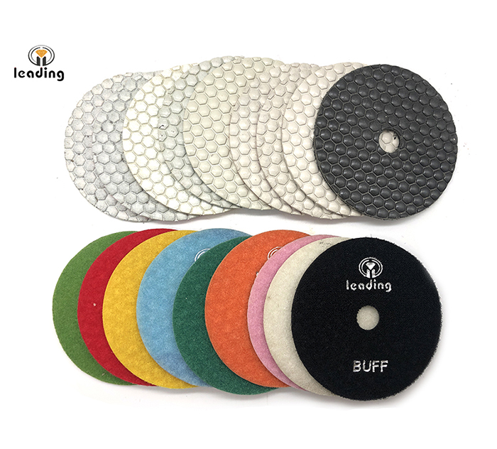 White Flexible Dry Diamond Polishing Pads