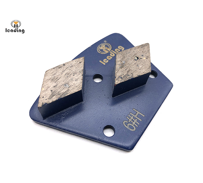 Rhombus Diamond Segment Bolt On Diamond Grinding Trapezoid Plate